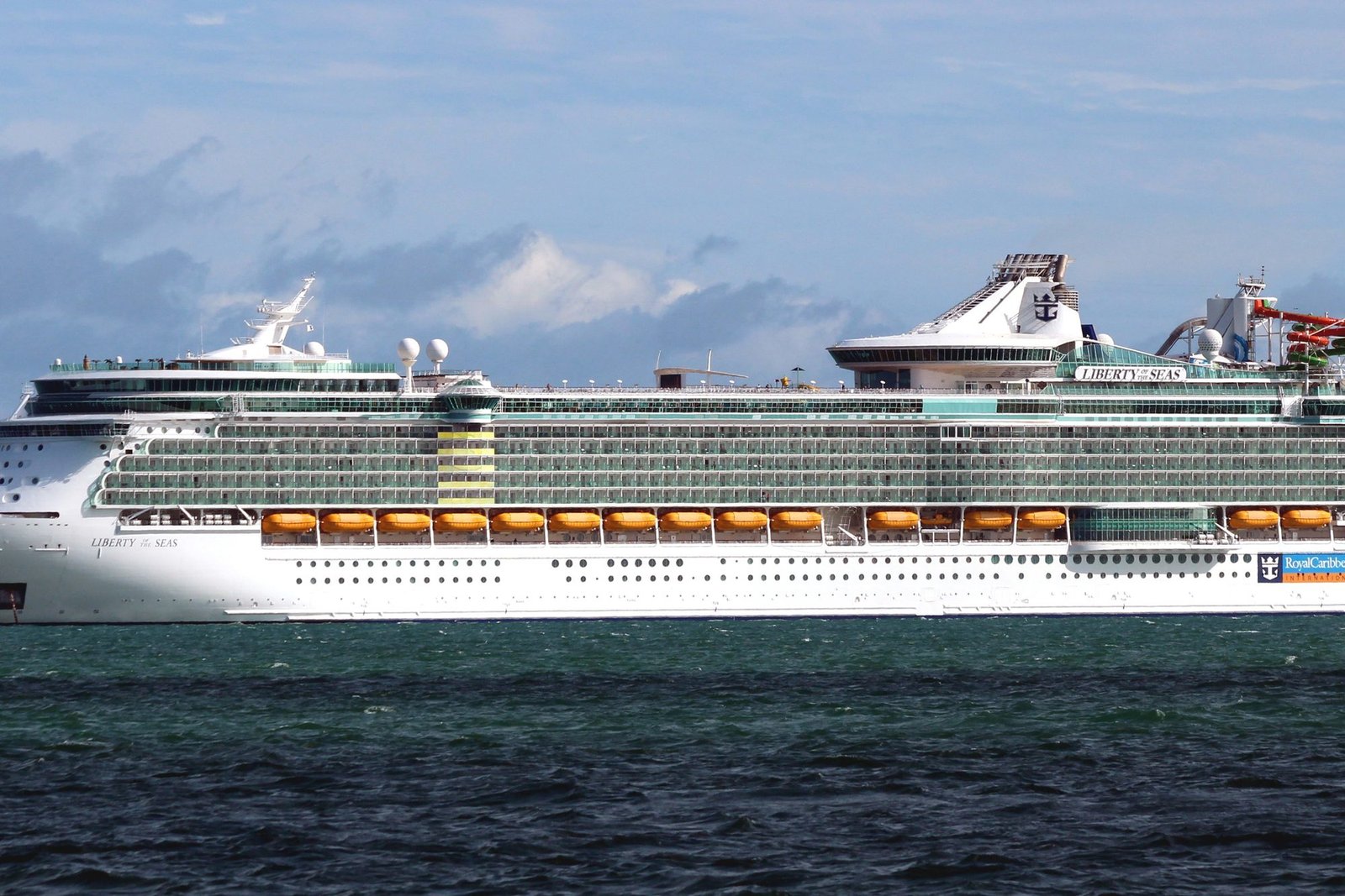 Liberty of the Seas cruising on open water